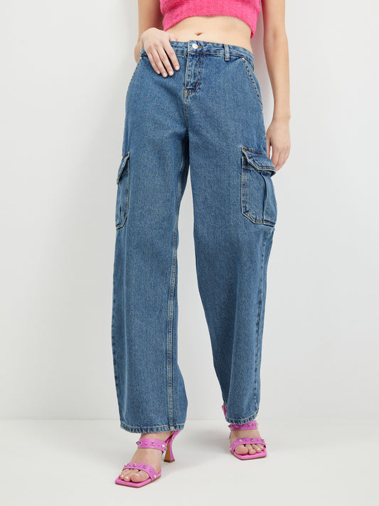 Noisy May Wide Leg Jeans Alexa Blue (27027242-3549763) Women