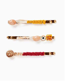 Zippy Set 3 Hair Clips Gold (31058506018) Kids