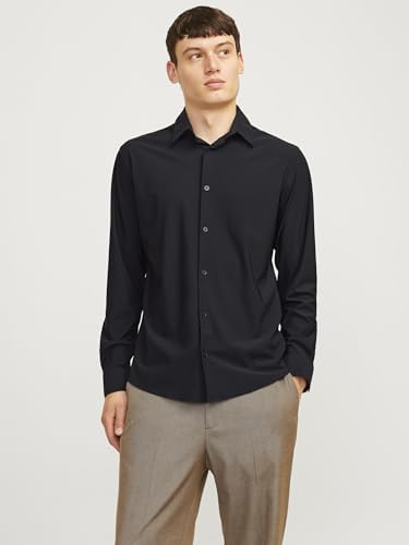 Jack & Jones Premium JPRBLAACTIVE STRETCH LS SHIRT SN Black (12282199-Black) Men