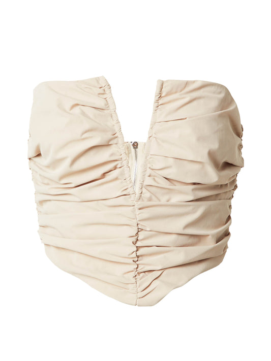 Misspap Premium V Bar Ruched Corset Top (12679302) Women