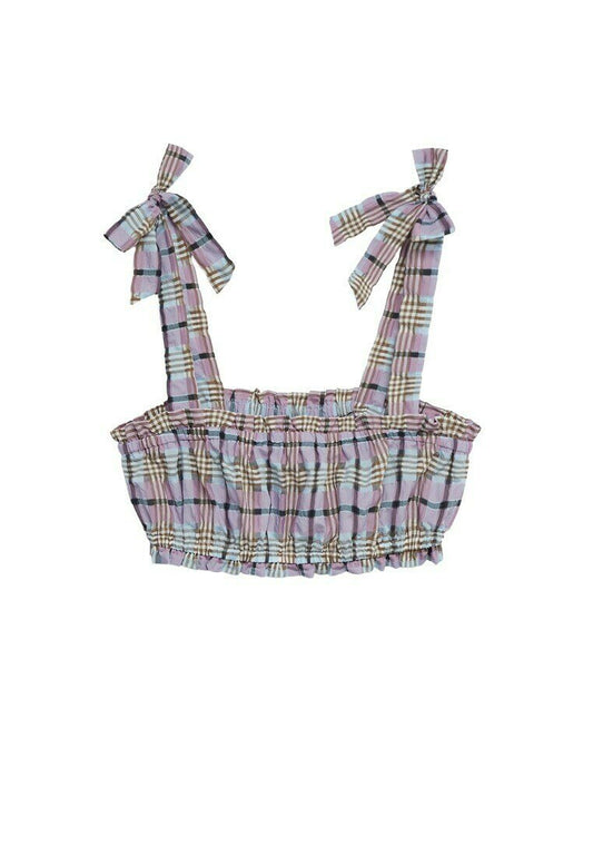 Check crop top Women