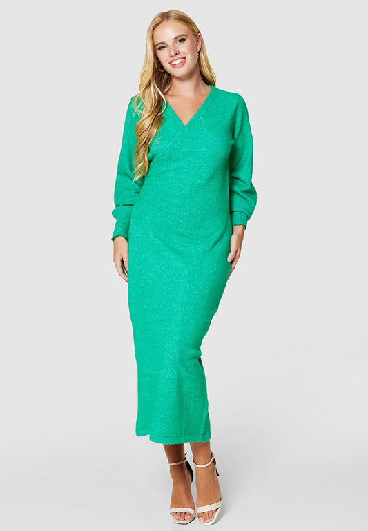 Closet London Long Wrap Dress Kw10231 (ZZO2UNP83-M00) Women