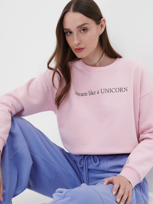 Sinsay Women hoodless sweatshirts (6304J-03X Pink)