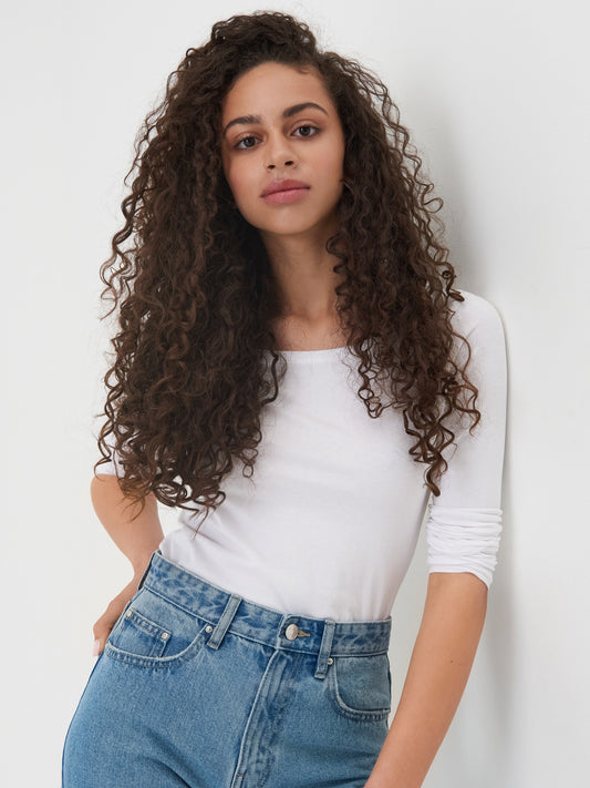 Sinsay Women long-sleeved T-shirts (2090F-00X White)