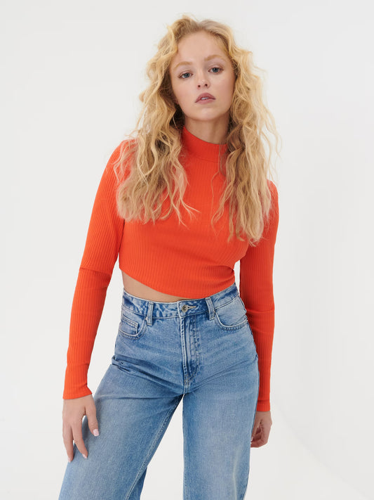 Sinsay Women tops (7793J-22X Orange)