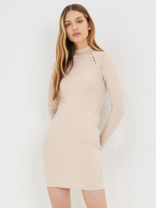 Sinsay Dress (5724J-02X_BEIGE) Women