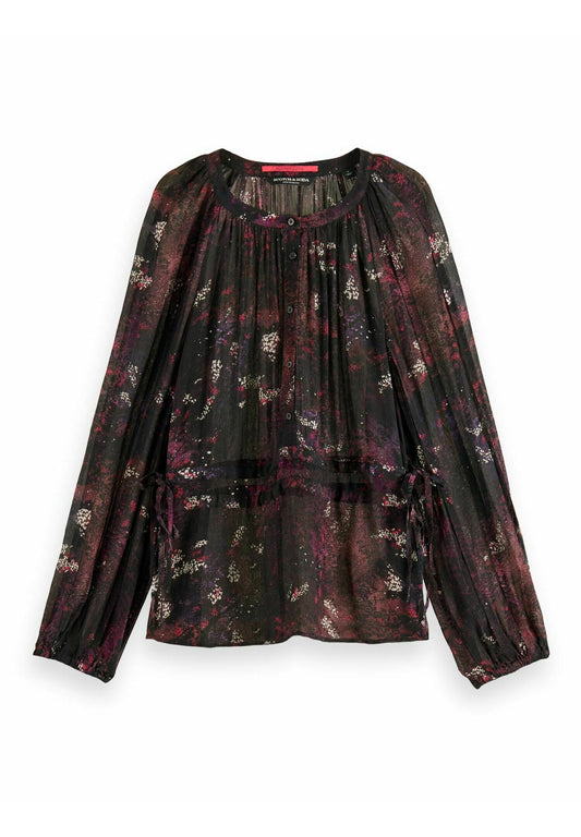 Scotch & Soda Lightweight double-tie blouse Women