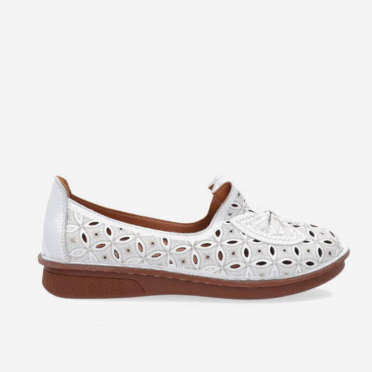 VENEZIA Women slip-on shoes (301_126-1_WHITE)