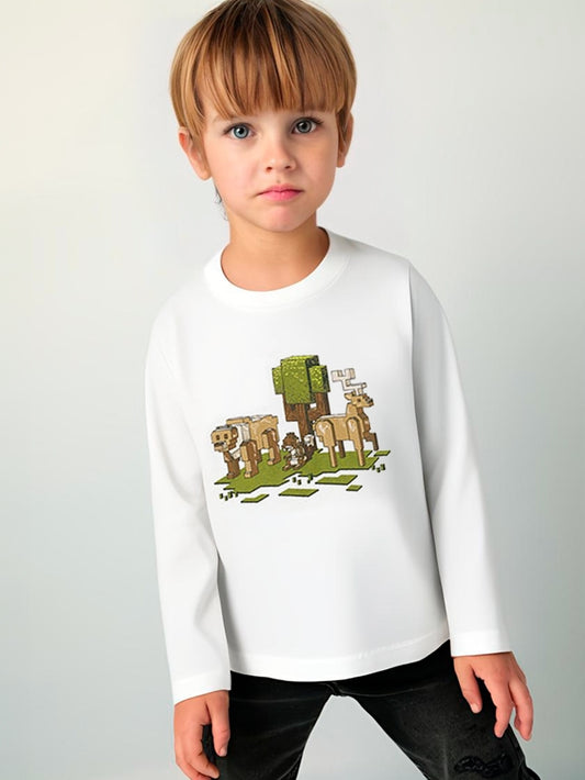 Mayoral Kids boys' T-shirts (4.054-89_White)