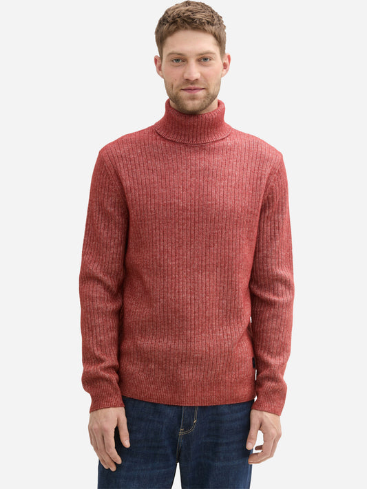 Tom Tailor Men turtleneck jumpers (1043347_burgundy)