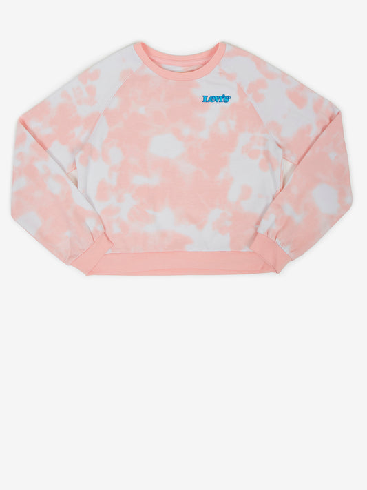 Levi's White And Pink Batik Sweatshirt (4ED733-3369427) Kids