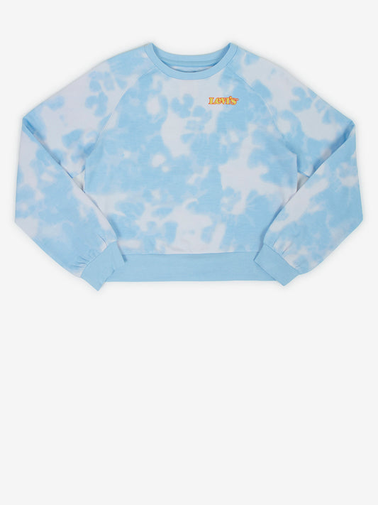 Levi's White And Blue Batik Sweatshirt (4ED733-3369430) Kids
