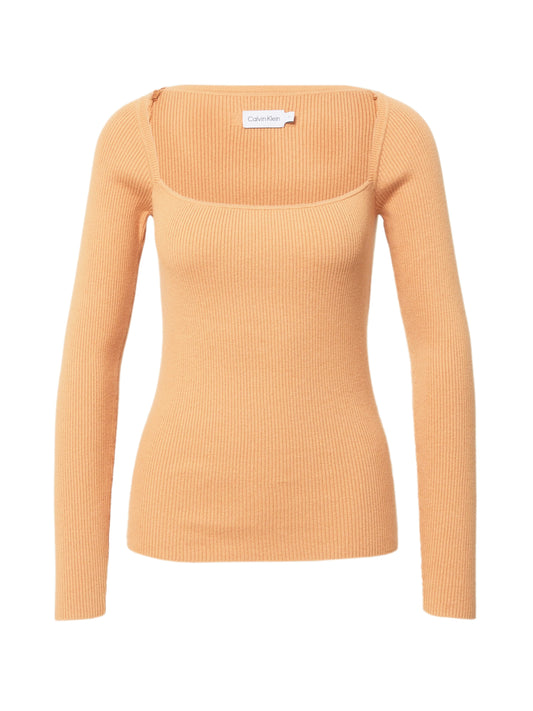 Calvin Klein RIB SQUARE-NECK SWEATER LS (9039530) Women