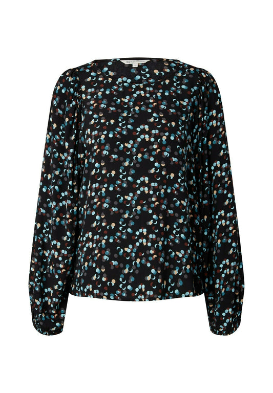 TOM TAILOR DENIM Blusen & Shirts Loose Fit Bluse mit Ballonärmeln (TO721E0O4-Q11) Women