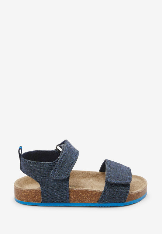 Next Blue Crocodile Corkbed Sandals (Younger) Dark Blue (NX314G03E-K11) Kids