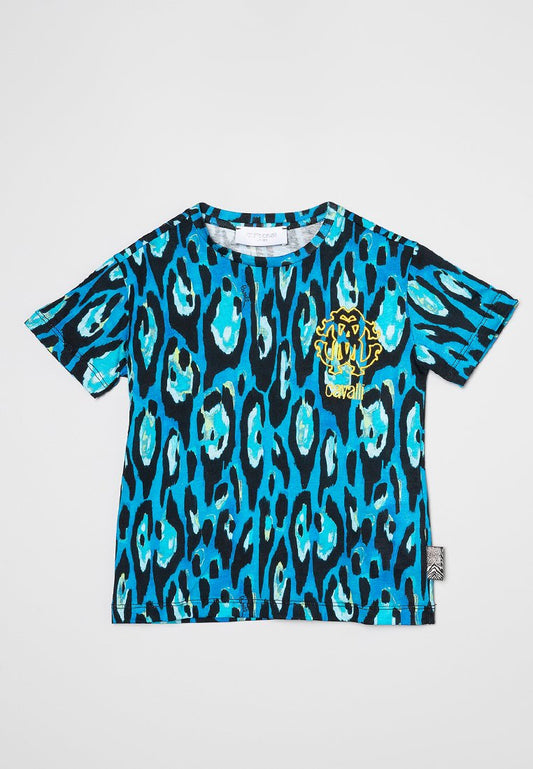 Roberto Cavalli Junior Boy t-shirt dark blue (ZZO1Y6M76-K00) Kids