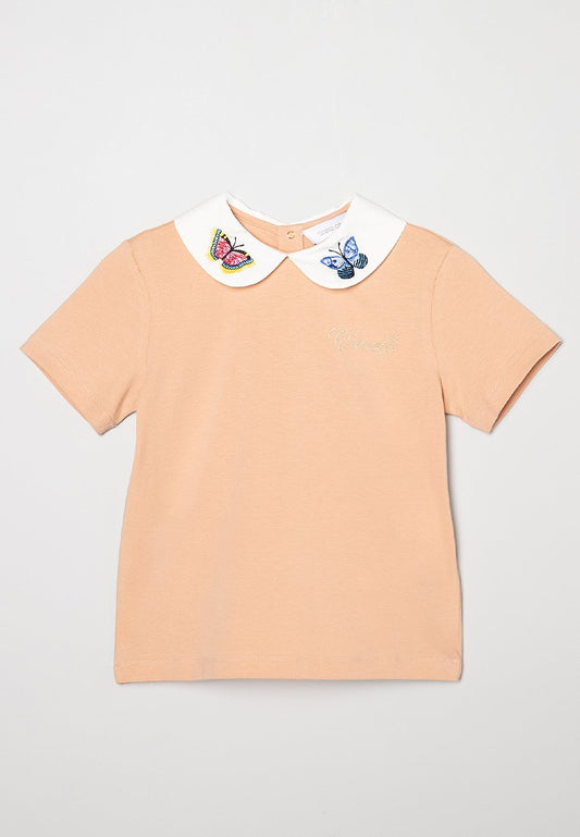 Roberto Cavalli Junior girl s/s t-shirt ninfea apricot (ZZO1RD171-T00) Kids
