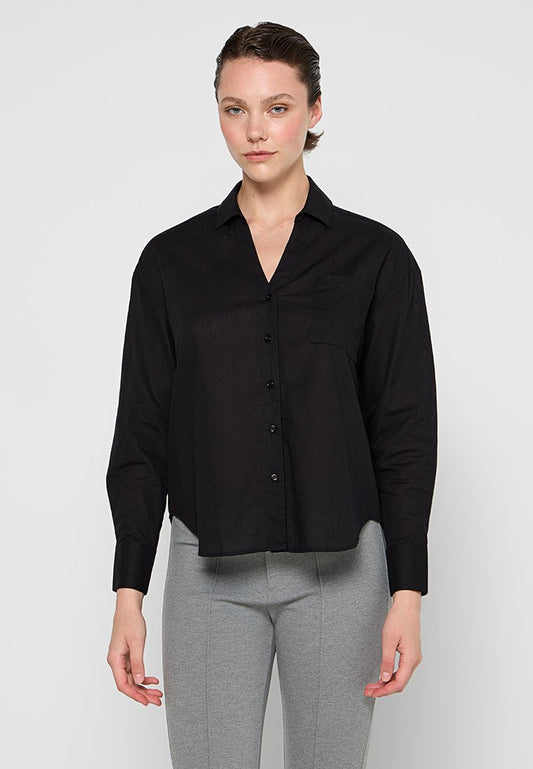 Linen long sleeve blouse Women