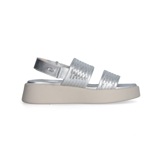AMBER 01 - SANDAL PAILLETTES SILVER Women