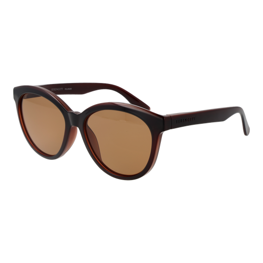Serengeti Round Sunglasses Brown (20246303) Women