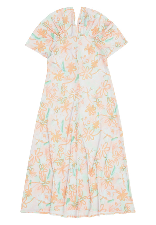 Bimba Y Lola Graffiti Flowers print jersey-knit midi dress Women