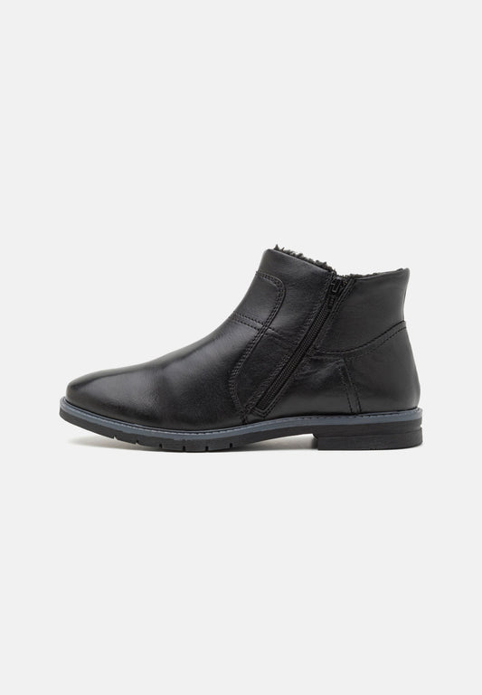 Pier One by Zalando LEATHER / MERLO / SHM 23557 / 802 Black (PI912K0F8-Q11) Men