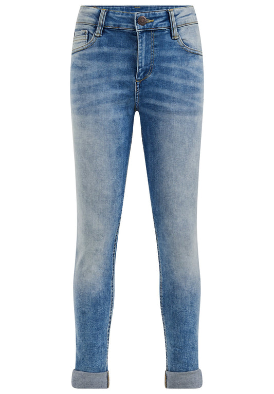WE Fashion Jongens skinny fit jeans van jog denim (WF524A08C-K13) Kids