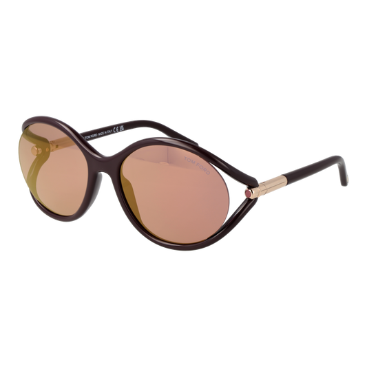 Tom Ford Round Sunglasses Burgundy (25004552) Women