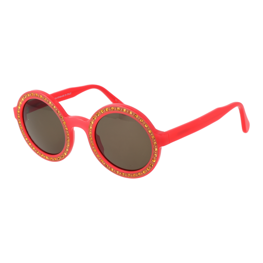 Andy Wolf Round Sunglasses Red (25000568) Unisex