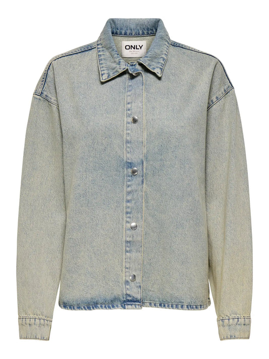 Piper Long Sleeve Tint Shirt Denim Light Blue Denim (15347676) Women