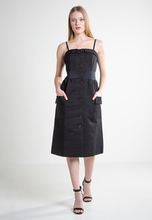 COTTON BUTTON DRESS Women