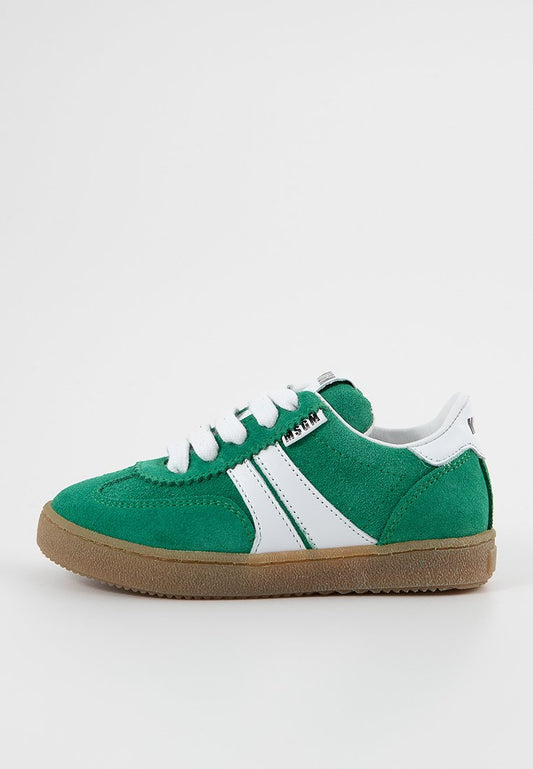 Msgm SUEDE LACE-UP LOW RETRO SNEAKERS green (ZZO2JFW04-M00) Kids