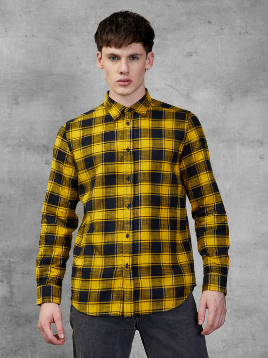 Diesel Plaid Shirt Yellow (A03003-0WBBP-3453889) Men