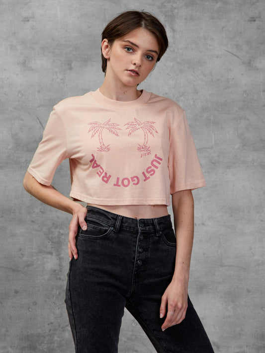 Diesel Apricot Cropped Shirt Orange (A04648-0JCAI-3453979) Women