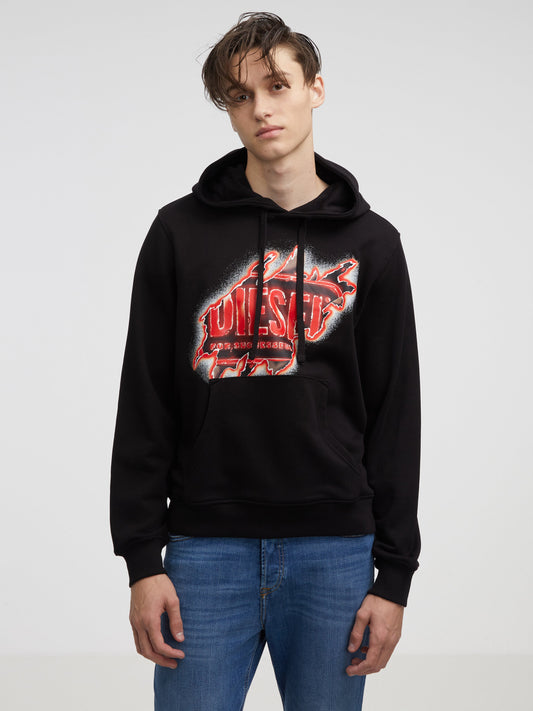 Diesel Hoodie Black (A098290BAWT9XX-3948097) Men