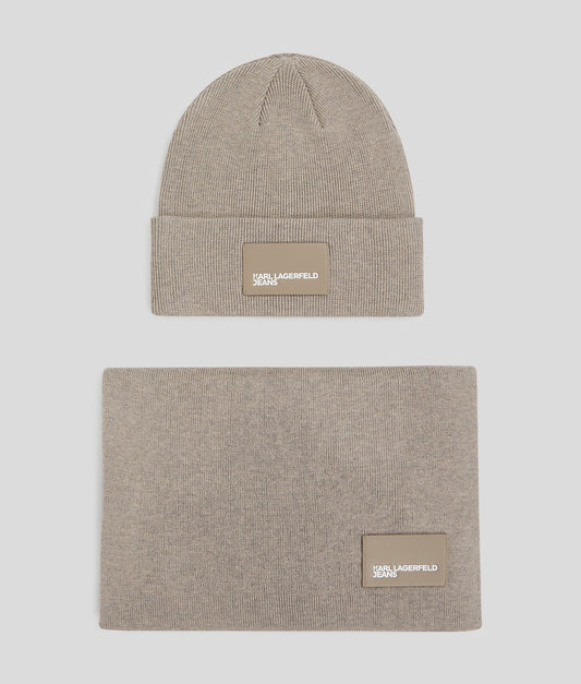 Karl Lagerfeld Jeans Klj Giftset Beanie/Scarf (A1M33192) Men