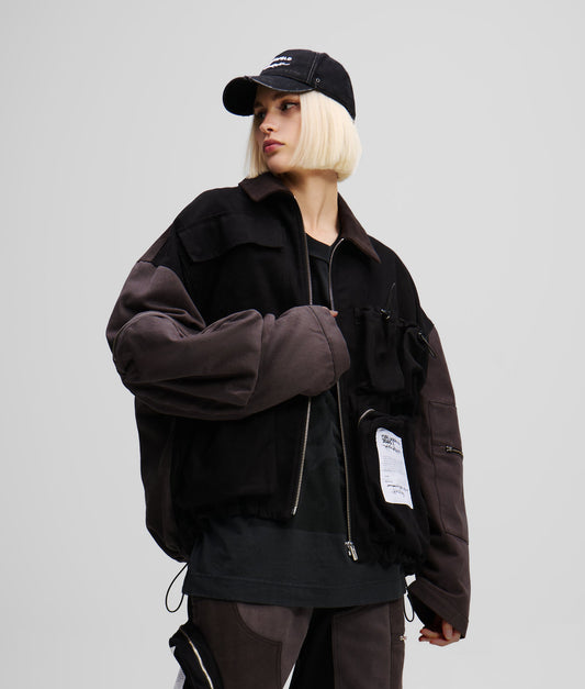 Karl Lagerfeld Jeans Klj X Atelier Utility Jacket Black (A1W15051999) Women