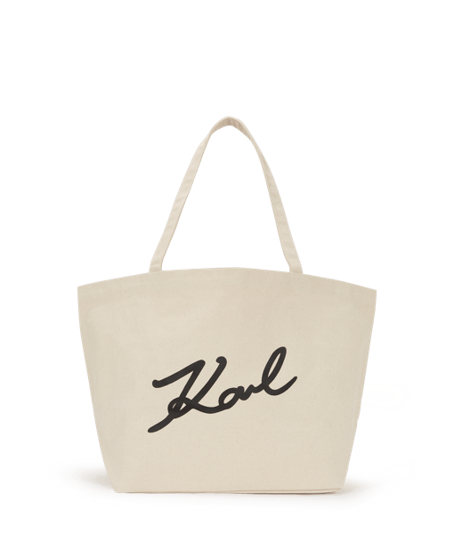 Karl Lagerfeld K/Signature Emb Canvas Shopper Natural (A3W50108106) Women