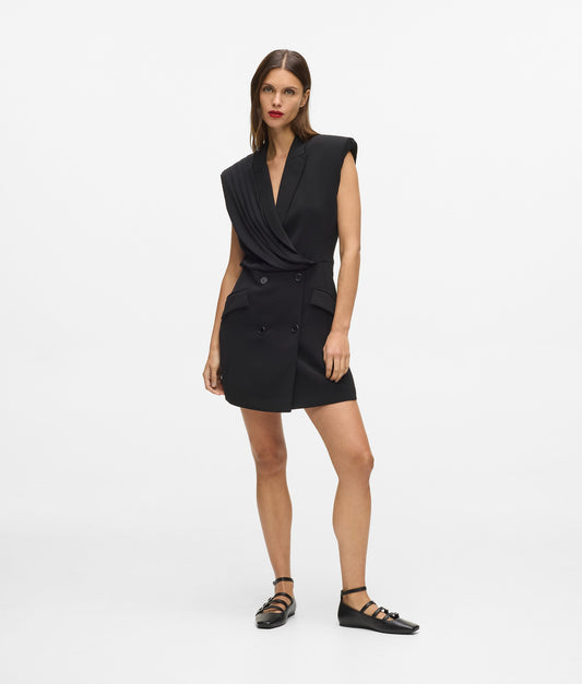 Karl Lagerfeld Fashion Blazer Dress Black (B1W13051999) Women