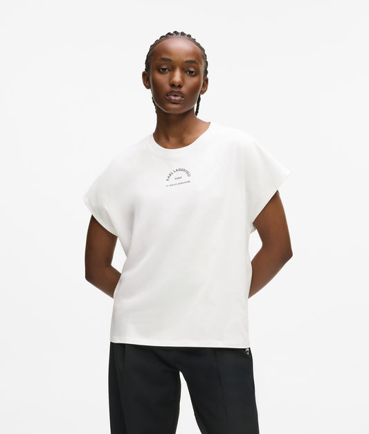 Karl Lagerfeld Rsg Glitter Relaxed T-Shirt (B1W17032) Women