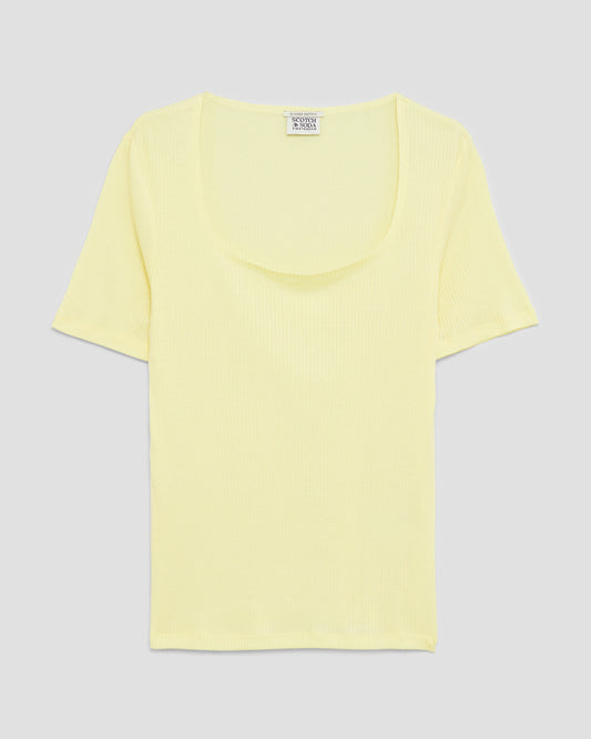 SCOTCH&SODA T-Shirt Yellow (13C3204C6) Women