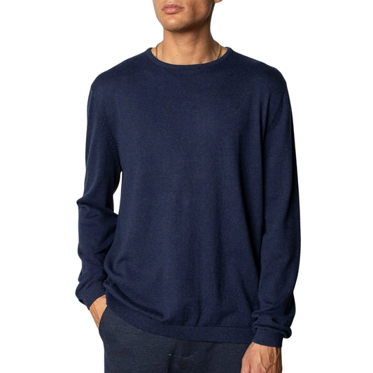 Clean Cut Copenhagen Claude Knit Sweater (CC3389-NAVYMELANGE) Men