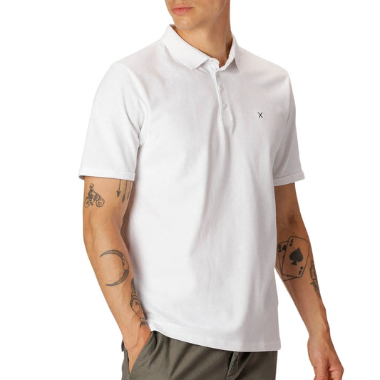 Clean Cut Copenhagen Silkeborg Stretch Polo shirt (CC2059-WHITE) Men