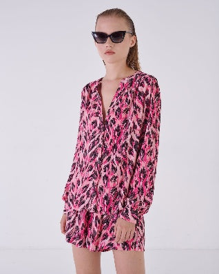 Silvian Heach Shirt Terbio Leop.Pink (GPP24116CA) Women