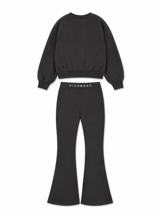 John Richmond Set Sweatshirt+Leggings Boura Black / Black (HGA26005CF) Kids