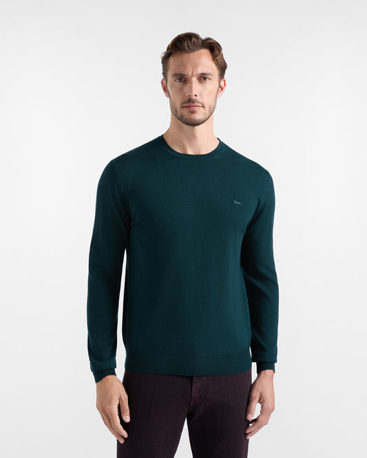Harmont & Blaine Crew Neck With Jacquard Patches (H0KJ16030314) Men