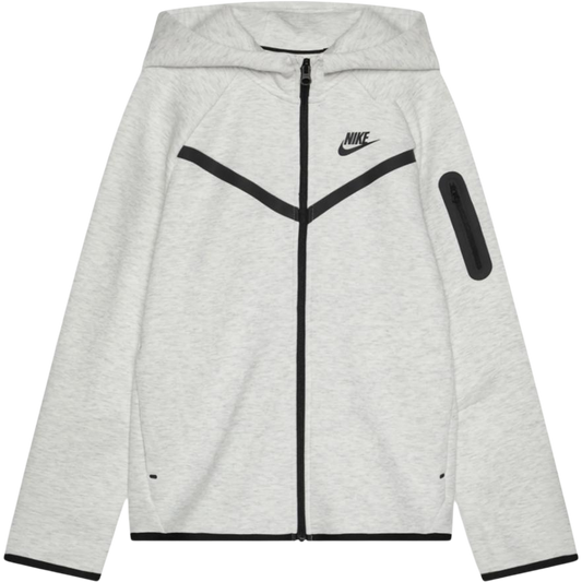 Nike Sportswear Tech Fleece Full-Zip Hoodie Grey (GS) Kids