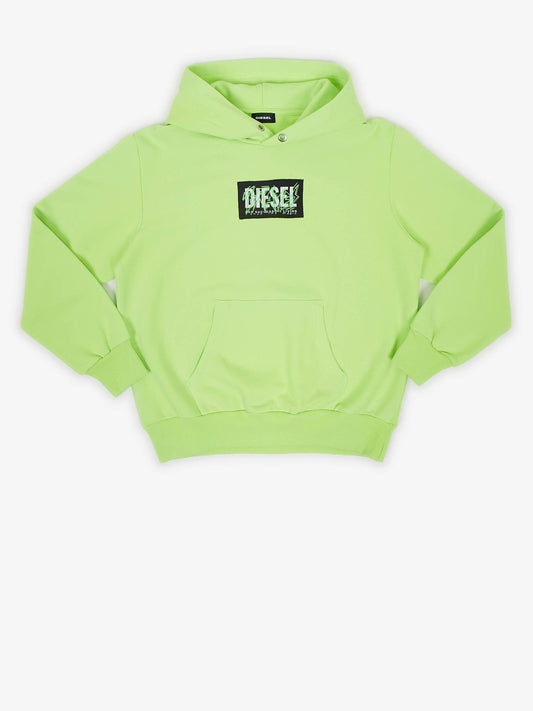 Diesel Neon Green Hoodie (J00099-0IAJH-3453502) Kids