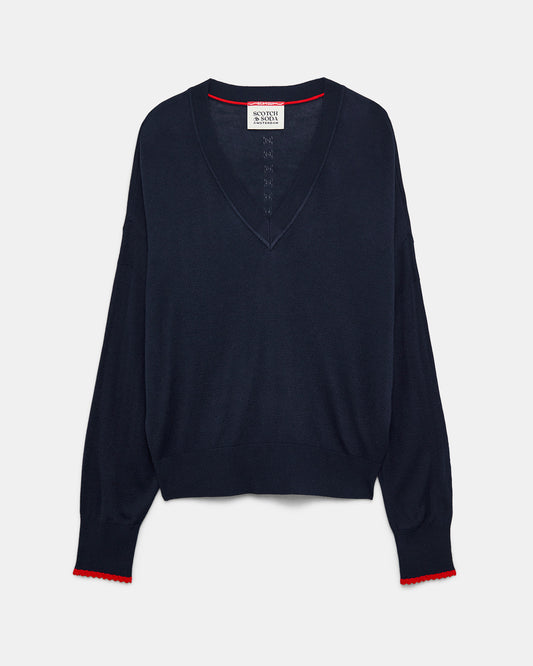 SCOTCH&SODA Jumper Dark Blue (17J5247C22) Women