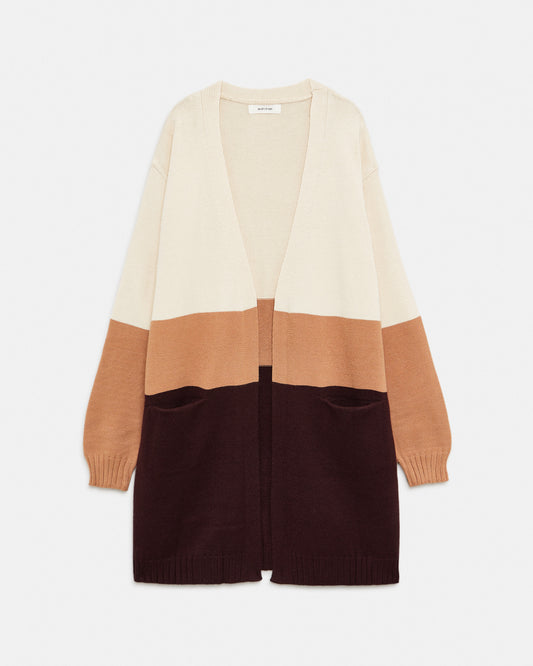 NIGHT OF NAVY Cardigan Camel (18J5312C21) Women